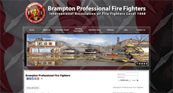 Desktop Screenshot of bramptonfirefighters.ca